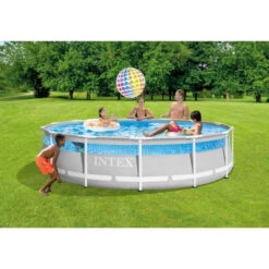 Piscine Tubulaire Ronde Intex Prism Frame Clearview 4,27 X 1,07 M -Eau Minerale Magasin 26722np ambiance min