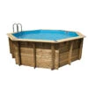 Piscine En Bois Octogonale Ubbink Océa 5,10 X 1,20 M - Liner Bleu