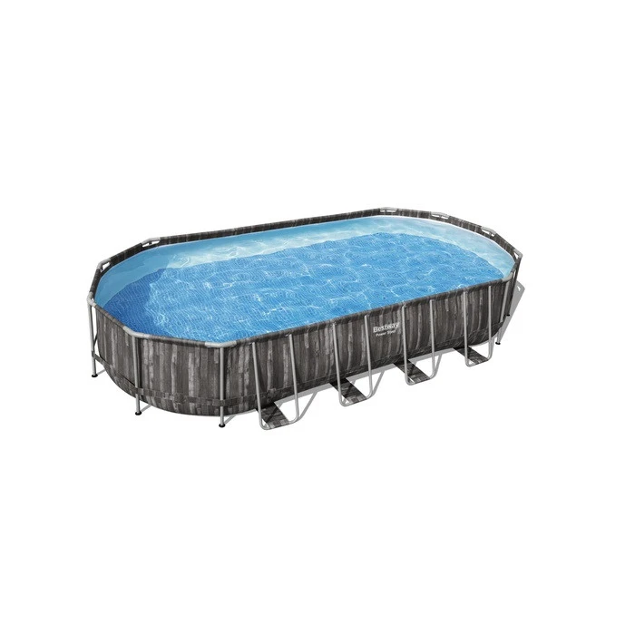Piscine Ovale Bestway Power Steel™ Bois Rustique 7,32 X 3,66 X 1,22 M 1 Piscine Ovale Bestway Power Steel™ Bois Rustique 7,32 X 3,66 X 1,22 M