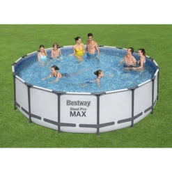 Piscine Tubulaire Ronde Bestway Power Steel 4,88 X 1,22 M -Eau Minerale Magasin 5612z 3