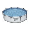 Piscine Tubulaire Ronde Bestway Steel Pro Max 3,05 X 0,76 - Gris Clair