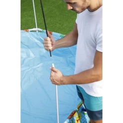 Piscine Tubulaire Bestway Ronde Steel Pro Avec Parasol 2,44 X 0,51 M -Eau Minerale Magasin 56432 steel pro uv careful montage min
