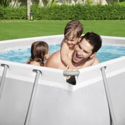 Piscine Tubulaire Rectangulaire Bestway Power Steel™ 2,82 X 1,96 X 0,84 M -Eau Minerale Magasin 56629 ambiance2