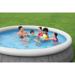 Piscine Autoportée Bestway Fast Set™ Aspect Rotin 3,66 X 0,76 M 9 Piscine Autoportée Bestway Fast Set™ Aspect Rotin 3,66 X 0,76 M -Eau Minerale Magasin 57445 piscine ronde bestway fast set rotin 366 76 ambiance 2