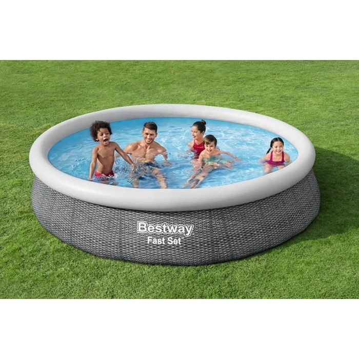 Piscine Autoportée Bestway Fast Set™ Aspect Rotin 3,66 X 0,76 M 4 Piscine Autoportée Bestway Fast Set™ Aspect Rotin 3,66 X 0,76 M – Image 4