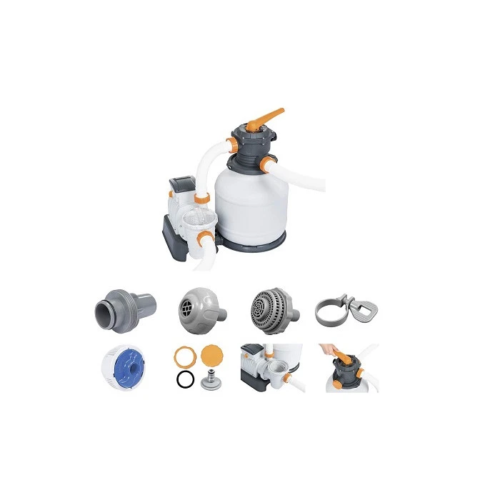 Filtre à Sable Complet Bestway Flowclear 8,327 M³/h 4 Filtre à Sable Complet Bestway Flowclear 8,327 M³/h – Image 4