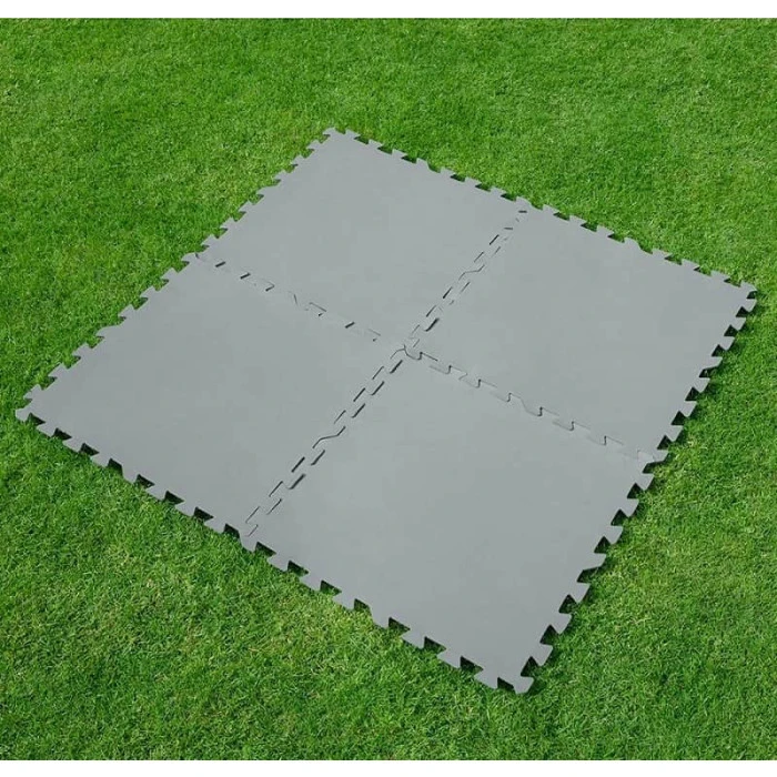 Lot De 9 Tapis De Sol 50x50cm Gris à Assembler Pour Piscine Bestway 3 Lot De 9 Tapis De Sol 50x50cm Gris à Assembler Pour Piscine Bestway – Image 3