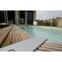 Piscine En Bois Octogonale Ubbink Océa 6,10 X 4,00 X 1,30 M - Liner Beige -Eau Minerale Magasin 7504511 piscine bois octogonale ubbink ocea 400x610 beige ambiance 2