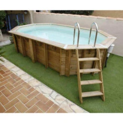 Piscine En Bois Octogonale Ubbink Océa 5,50 X 3,55 X 1,20 M - Liner Beige 10 Piscine En Bois Octogonale Ubbink Océa 5,50 X 3,55 X 1,20 M - Liner Beige -Eau Minerale Magasin 7504594 piscine bois octogonale ubbink ocea 355 550 beige echelle