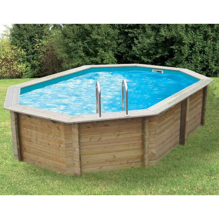 Piscine En Bois Octogonale Ubbink Sunwater 4,90 X 3,00 X 1,20 M - Liner Bleu 1 Piscine En Bois Octogonale Ubbink Sunwater 4,90 X 3,00 X 1,20 M - Liner Bleu