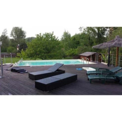 Piscine En Bois Rectangulaire Ubbink Azura 5,05 X 3,50 X 1,26 M - Liner Bleu -Eau Minerale Magasin 7504754 piscine bois rectangulaire ubbink sunwater 300 555 bleu 2 1