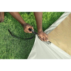 Auvent Pour Piscine Tubulaire Bestway Ø 3,05 à 5,49 M -Eau Minerale Magasin auvent rond bestway 2 ambiance installation 4