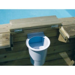 Piscine En Bois Hexagonale Ubbink Azura 4,10 X 1,20 M - Liner Bleu + Bâche à Bulles -Eau Minerale Magasin azura 410 11 min