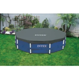Bâche De Protection Intex Pour Piscine Tubulaire Ronde Ø 4,57 M 1 Bâche De Protection Intex Pour Piscine Tubulaire Ronde Ø 4,57 M