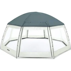 Dôme De Protection Pour Piscine Hors Sol Ronde Bestway -Eau Minerale Magasin dome protection piscine hors sol ronde bestway 1