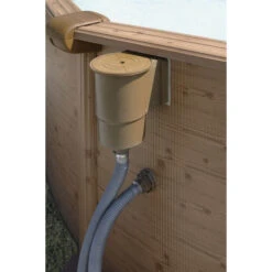 GRE Piscine Ronde Acier Gré Mauritius Imitation Bois - 4,60 X 1,30 M -Eau Minerale Magasin filtre piscine gre imitation bois