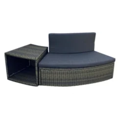 Entourage Rotin Pour Spa Bestway Lay-Z-Spa Ø 180 Cm - Gris Anthracite -Eau Minerale Magasin habillage de spa rond bestway 4 pieces 17424 11941750 31631766 1140x1140 1