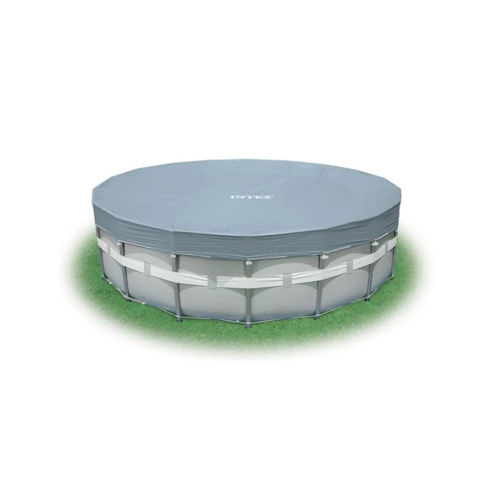 Bâche De Protection Intex Pour Piscine Tubulaire Ronde Ø 5,49 M 1 Bâche De Protection Intex Pour Piscine Tubulaire Ronde Ø 5,49 M