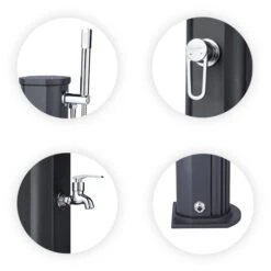 Douche Solaire Jolly Go 20L-Anthracite 9 Douche Solaire Jolly Go 20L-Anthracite -Eau Minerale Magasin jolly go points forts zoom total