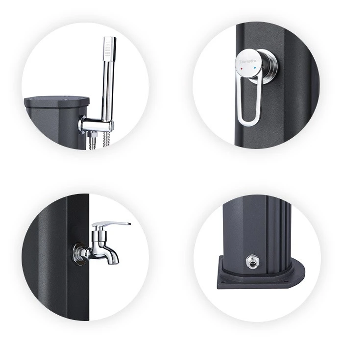 Douche Solaire Jolly Go 20L-Anthracite 5 Douche Solaire Jolly Go 20L-Anthracite – Image 5