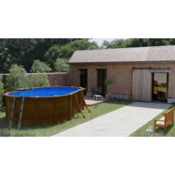 GRE Piscine Ovale Acier Gré Pacific Imitation Bois - 5 X 3 X 1,20 M 9 GRE Piscine Ovale Acier Gré Pacific Imitation Bois - 5 X 3 X 1,20 M -Eau Minerale Magasin kit500w piscine ovale acier gre pacific imitation bois 500 300 120 ambiance 2
