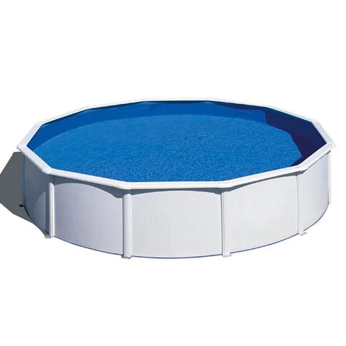 GRE Piscine Ronde Acier Gré Fidji - 5,50 X 1,20 M 1 GRE Piscine Ronde Acier Gré Fidji - 5,50 X 1,20 M