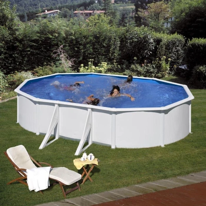 GRE Piscine Ovale Acier Gré Fidji - 6,10 X 3,75 X 1,20 M 2 GRE Piscine Ovale Acier Gré Fidji - 6,10 X 3,75 X 1,20 M – Image 2