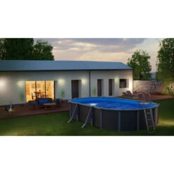 GRE Piscine Ovale Acier Gré Gris Anthracite - 5 X 3 X 1,30 M 8 GRE Piscine Ovale Acier Gré Gris Anthracite - 5 X 3 X 1,30 M -Eau Minerale Magasin kitprov618gy piscine ovale acier gre gris anthracite 1 32m 610x375cm ambiance 2 1