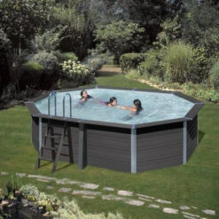 GRE Piscine Ovale Composite Gré - 5,24 X 3,86 X 1,24 M -Eau Minerale Magasin kpcov52 piscine ovale composite gre ambiance 3