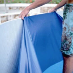 Liner Bleu Pour Piscine GRE - Piscine En Huit 5 X 3,10 X H 1,20 M - 40/100e
