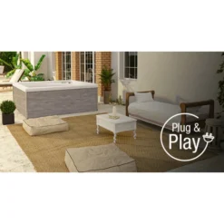 Spa Acrylique NetSpa Square 5 Personnes -Eau Minerale Magasin netspa square pointfort01 1