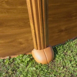 Piscine Ronde Acier Gre Mauritius Imitation Bois - Ø 5,50 X 1,32 M -Eau Minerale Magasin pied piscine gre imitation bois