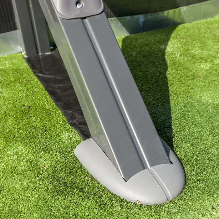 GRE Piscine Ovale Acier Gré Gris Anthracite - 7,30 X 3,75 X 1,32 M 4 GRE Piscine Ovale Acier Gré Gris Anthracite - 7,30 X 3,75 X 1,32 M – Image 4