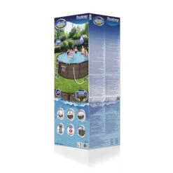 Piscine Tubulaire Ronde Bestway Steel Pro Max 3,66 X 1,00 M -Eau Minerale Magasin piscine bestway imitation bois 366 3