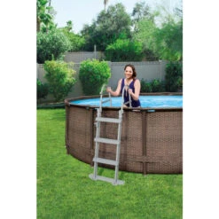 Piscine Tubulaire Ronde Bestway Steel Pro Max 3,66 X 1,00 M -Eau Minerale Magasin piscine bestway imitation bois 366 5