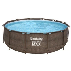 Piscine Tubulaire Ronde Bestway Steel Pro Max 3,66 X 1,00 M -Eau Minerale Magasin piscine bestway imitation bois 366 9