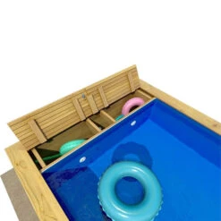 Piscine Pool'n Box Junior Procopi En Bois 3,7 X 2,4 M - Coffre Et Filtration Intégrés -Eau Minerale Magasin piscine bois pool n box junior 2 min