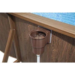 Piscine En Acier Bestway Hydrium Effet Bois - 7,30 X 3,60 X 1,30 M -Eau Minerale Magasin piscine hors sol acier ovale 730 m x 360 m x 130 m hydrium skimmer