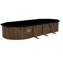 Piscine En Acier Bestway Hydrium Effet Bois - 7,30 X 3,60 X 1,30 M -Eau Minerale Magasin piscine hors sol acier ovale 730 m x 360 m x 130 m hydrium 4