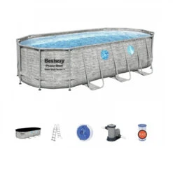 Piscine Tubulaire Ovale Bestway Power Steel Swim Vista 5,49 X 2,74 X 1,22 -Eau Minerale Magasin piscine hors sol ovale power steel swimvista effet pierre grise avec hublots 549 x 274 cm