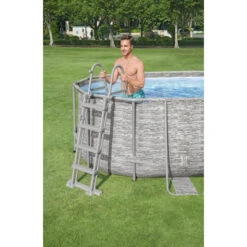 Piscine Tubulaire Ovale Bestway Power Steel Swim Vista 5,49 X 2,74 X 1,22 -Eau Minerale Magasin piscine hors sol ovale power steel swimvista effet pierre grise avec hublots 549 x 274 cm 5