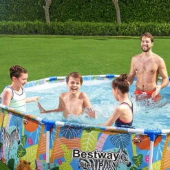 Piscine Tubulaire Bestway Steel Pro Ronde Décor Animaux 3,05 X 0,66 M 9 Piscine Tubulaire Bestway Steel Pro Ronde Décor Animaux 3,05 X 0,66 M -Eau Minerale Magasin piscine tubulaire bestway steel pro ronde animaux 305 x 66 cm 2