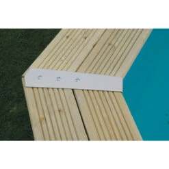 Piscine En Bois Octogonale Ubbink Azura 6,10 X 4 X 1,20 M - Liner Beige -Eau Minerale Magasin piscine ubbink azura 610 400 120 bleu 4 1