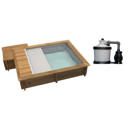 Piscine Urbaine Procopi En Bois 4,2 X 3,5 M - Couverture Automatique, Coffre, Filtration à Sable 1 Piscine Urbaine Procopi En Bois 4,2 X 3,5 M - Couverture Automatique, Coffre, Filtration à Sable