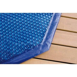 Piscine En Bois Hexagonale Ubbink Azura 4,10 X 1,20 M - Liner Bleu + Bâche à Bulles -Eau Minerale Magasin reduit b che bulles 2 min 1 min