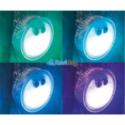 Spa Gonflable Intex PureSpa Blue Navy 6 Places -Eau Minerale Magasin spot lumineux pure spa bulles intex couleurs 28503 2 1