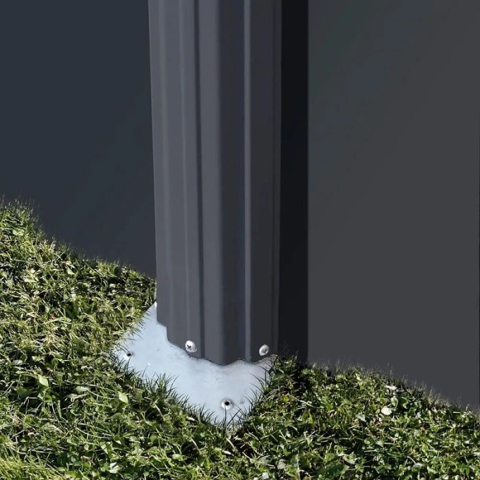 GRE Piscine Ovale Acier Gré Gris Anthracite - 7,30 X 3,75 X 1,20 M 5 GRE Piscine Ovale Acier Gré Gris Anthracite - 7,30 X 3,75 X 1,20 M – Image 5